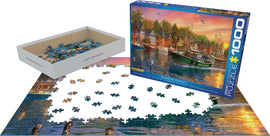 Harbor Sunset by Dominic Davison 1000-Piece Puzzle