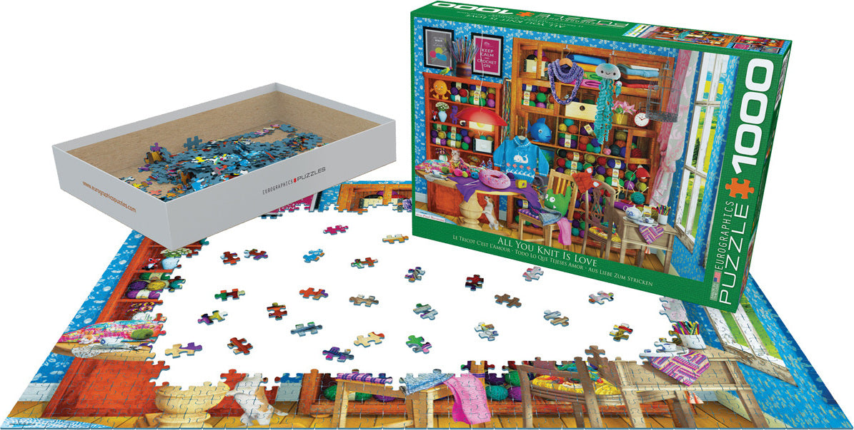 All you Knit is Love by Paul Normand 1000-Piece Puzzle