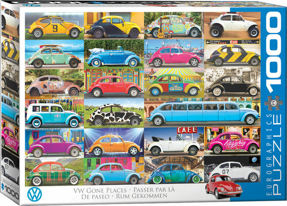 VW Beetle Gone Places 1000-Piece Puzzle