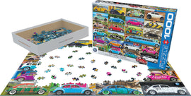 VW Beetle Gone Places 1000-Piece Puzzle