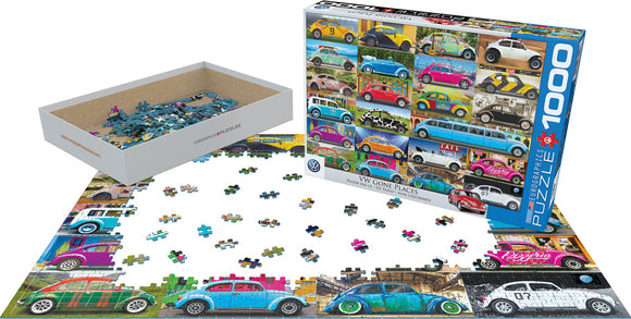 VW Beetle Gone Places 1000-Piece Puzzle