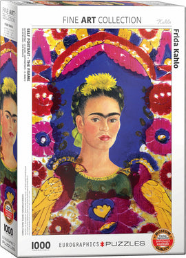 Self Portrait, The Frame by Frida Kahlo 1000-Piece Puzzle