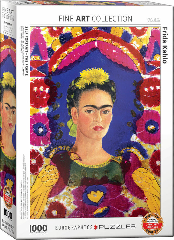Self Portrait, The Frame by Frida Kahlo 1000-Piece Puzzle