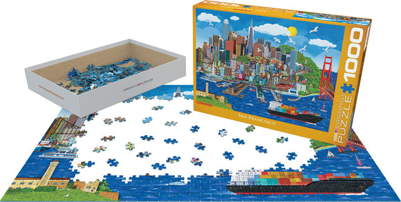 San Francisco by Jasper Tompson 1000-Piece Puzzle