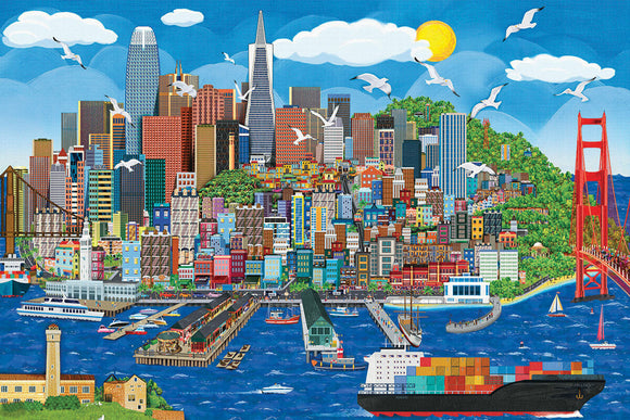San Francisco by Jasper Tompson 1000-Piece Puzzle