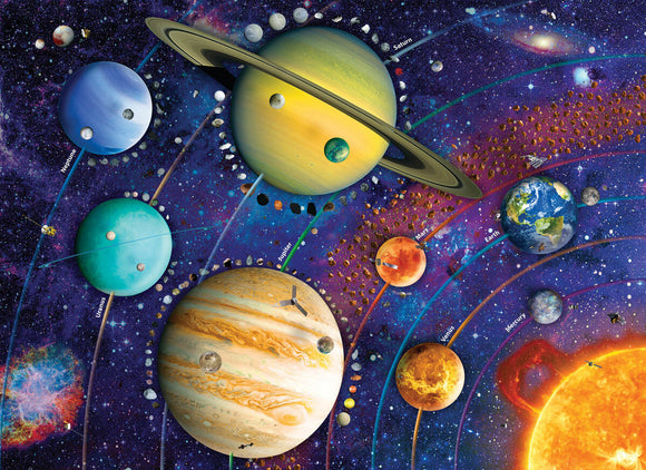 Planets of the Solar System 1000-Piece Puzzle Puzzle