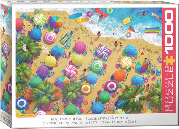 Beach Summer Fun 1000-Piece Puzzle Puzzle