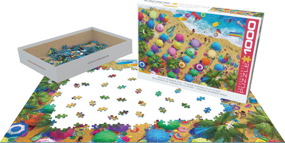 Beach Summer Fun 1000-Piece Puzzle Puzzle