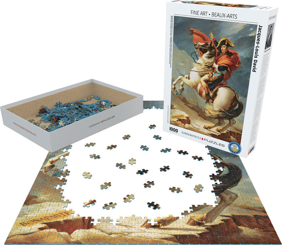 Napoleon Crossing the Alps by Jacques Louis David 1000-Piece Puzzle Puzzle