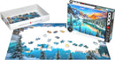 Lake Moraine in Winter 1000-Piece Puzzle