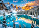 Lake Moraine in Winter 1000-Piece Puzzle
