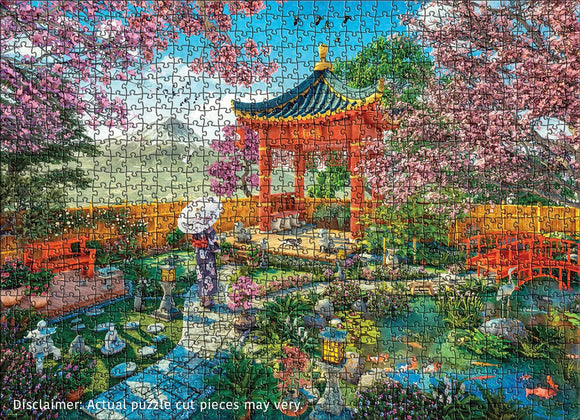 Japanese Spring Garden by Dominic Davison 1000-Piece Puzzle
