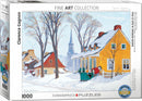 Winter Morning in Baie-St-Paul by Clarence Gagnon 1000-Piece Puzzle