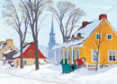 Winter Morning in Baie-St-Paul by Clarence Gagnon 1000-Piece Puzzle