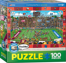 Football - Spot  and Find 100-Piece Puzzle