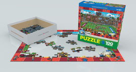Football - Spot  and Find 100-Piece Puzzle