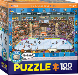 Hockey -Spot  and Find 100-Piece Puzzle