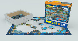 Crazy Aquarium - Spot  and Find 100-Piece Puzzle