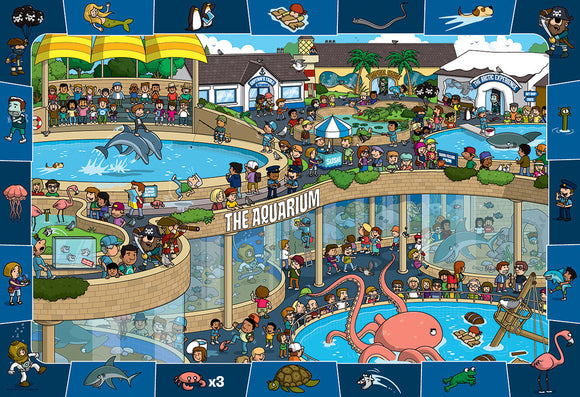 Crazy Aquarium - Spot  and Find 100-Piece Puzzle