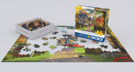 The Blue Country House by Dominic Davison 300-Piece Puzzle