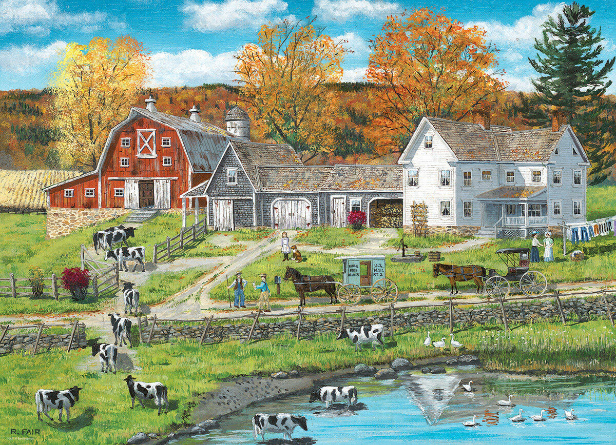 Farm by the Lake by Bob Fair