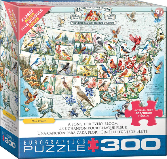 A Song for Every Bloom by Gail Fraser 300-Piece Puzzle