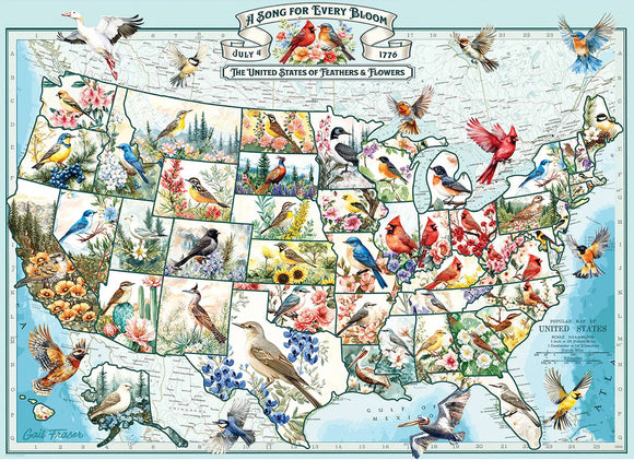 A Song for Every Bloom by Gail Fraser 300-Piece Puzzle
