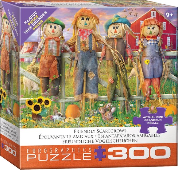 Friendly Scarecrows by Eduoard 300-Piece Puzzle