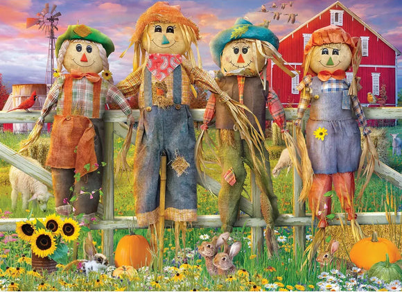 Friendly Scarecrows by Eduoard 300-Piece Puzzle