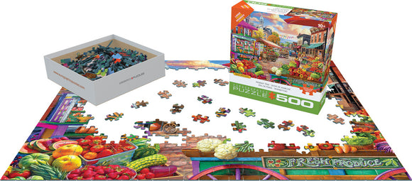 Main Street Market by Bigelow Illustrations XL 500-Piece Puzzle