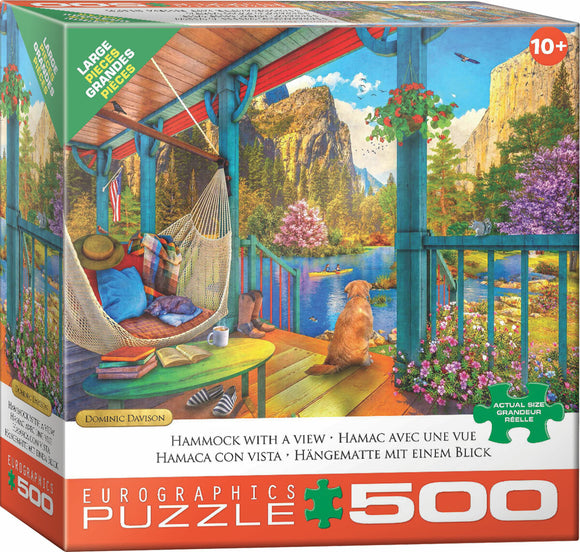 Hammock with a View by Dominic Davison XL 500-Piece Puzzle