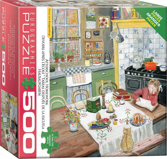 Afterschool Homework by Gwen van Knippenberg 500-Piece Puzzle
