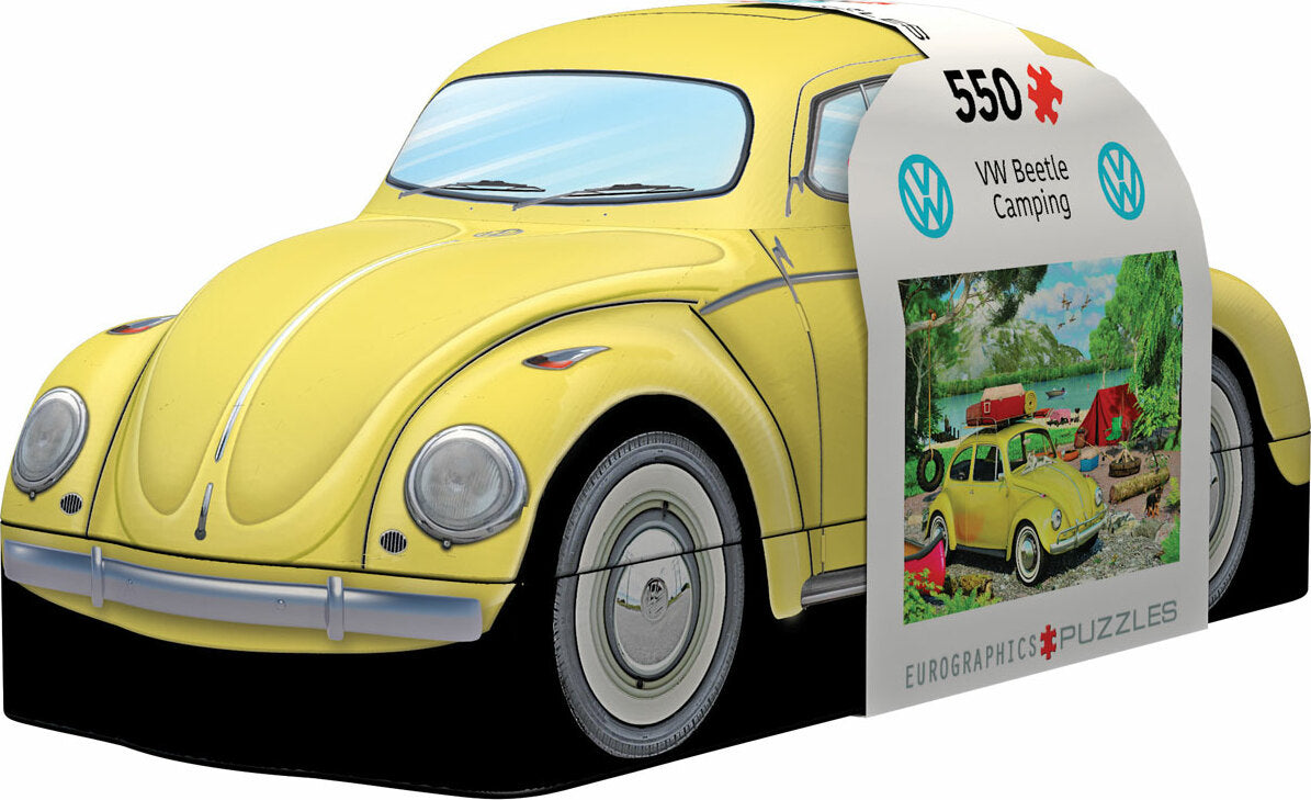 VW Beetle Camping Tin