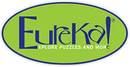 Green logo with blue text reading "Eureka! Explore puzzles and more"