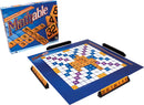 Mathable Classic game by Family Games Inc. featuring a colorful game board with a grid layout, numbers, and math symbols, alongside numbered tiles for gameplay. The box and game components are prominently displayed, showcasing an engaging math-based gaming experience.
