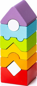 Wise Elk/Cubika Wooden Toy - Stacking Tower LD-12
