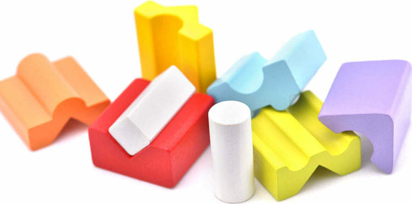 Wise Elk/Cubika Wooden Toy - Stacking Tower LD-12