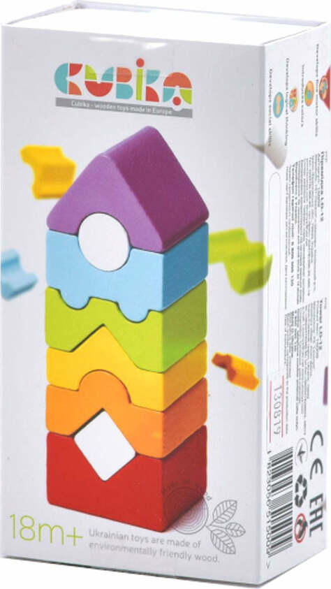 Wise Elk/Cubika Wooden Toy - Stacking Tower LD-12