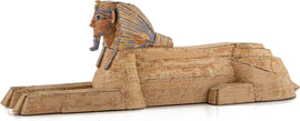 A detailed DIY metal model of the Great Sphinx of Giza by Fascinations. The model features intricate engravings, a prominent lion body, and a human head, showcasing a rich ancient design. Ideal for hobbyists and history enthusiasts seeking a unique build experience.