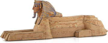 A detailed DIY metal model of the Great Sphinx of Giza by Fascinations. The model features intricate engravings, a prominent lion body, and a human head, showcasing a rich ancient design. Ideal for hobbyists and history enthusiasts seeking a unique build experience.