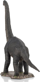 A detailed Metal Earth DIY kit of a Brachiosaurus model, showcasing its long neck and sturdy legs. Constructed from thin metal sheets, this intricate design highlights the textures and contours that mimic the appearance of the dinosaur. Ideal for enthusiasts and beginners alike, this model stands on a robust base, resembling a prehistoric environment.