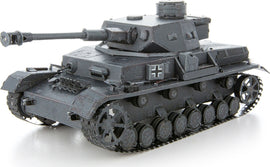 Detailed DIY kit of the Premium S: Panzer IV tank model by Fascinations, featuring realistic textures and intricate design, perfect for hobbyists and model enthusiasts.