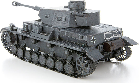Premium S: Panzer IV DIY kit by Fascinations, featuring detailed metal model of the famous World War II tank. The model includes movable parts and intricate design, perfect for collectors and hobbyists.