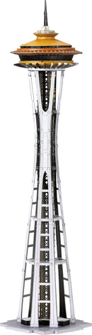Premium S: 1962 World's Fair S DIY model kit by Fascinations. Features detailed design resembling the iconic Space Needle with intricate structure and vibrant colors, perfect for collectors and hobbyists.