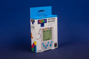 Tetris Keyring Arcade Game by Fizz Creations Inc. features a compact design with a keyring attachment. The game display shows the classic Tetris gameplay with original sounds. The packaging highlights gameplay features and the Tetris logo.