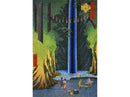 Japanese print of Fudo Falls