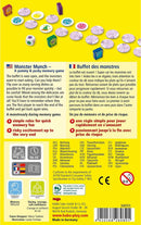 Monster Munch by Haba is an engaging memory game for children aged 5 to 99 years. It includes colorful serving dishes and playful monster tokens. Players help monsters eat by flipping over plates to find matching foods while avoiding those they dislike. The game promotes quick thinking and memory skills in a fun and exciting atmosphere, making it perfect for family game nights.