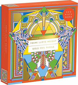 Frank Lloyd Wright Imperial Hotel Peacock Rug 500 Piece Foil Puzzle