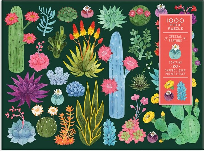 galison succulent puzzle Desert Flora Jigsaw Puzzle - 1000 Pieces by Galison