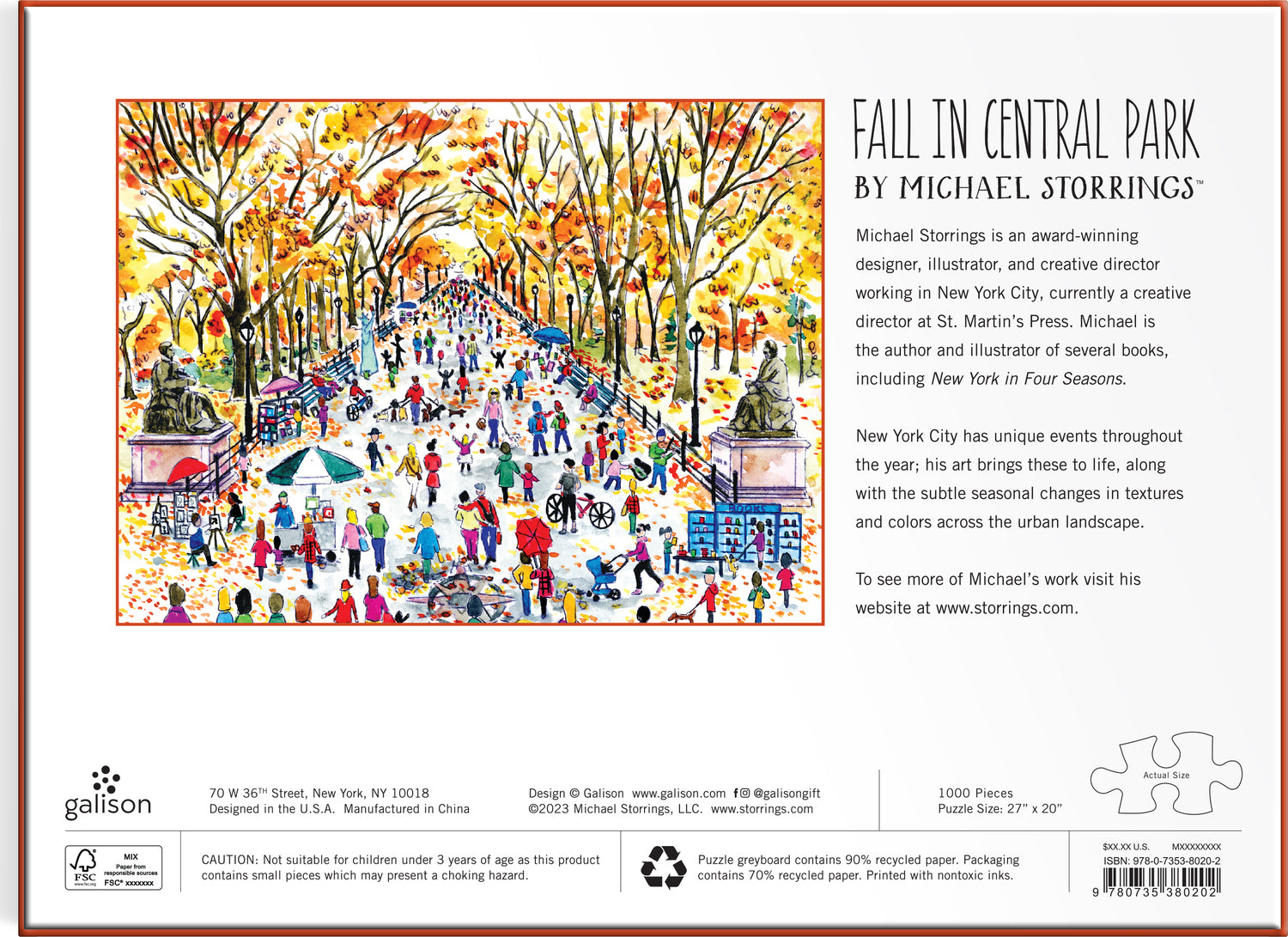 Michael Storrings Fall in Central Park